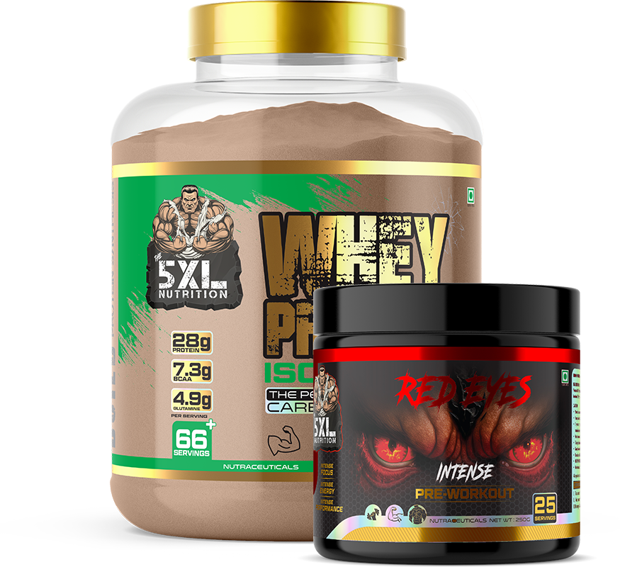 Whey Protein Isolate + Red Eyes Pre -Workout